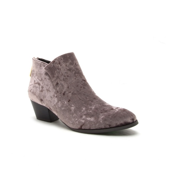 Grey Velvet bootie - Picture 3 of 4